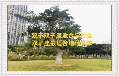 双子双子座适合学什么 双子座最适合唱什么歌